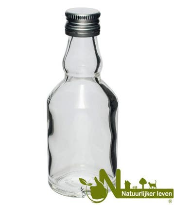 Mini glazenflesjes shotje 50ml (10 stuks), Verzenden, Nieuw