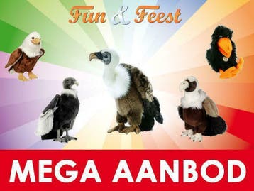 Roofvogel knuffels -Mega aanbod pluche roofvogel knuffels, Ophalen of Verzenden, Nieuw, Overige typen