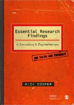 Essential Research Findings in Counselling and 9781847870438, Boeken, Zo goed als nieuw