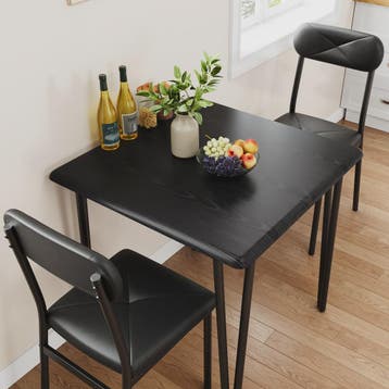 Compact Houten Eettafel voor 2 Personen met Gestoffeerde Sto, Huis en Inrichting, Verzenden, Nieuw
