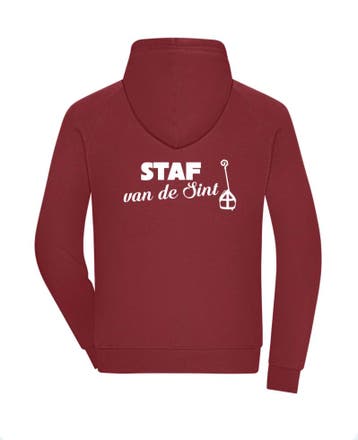 Sinterklaas hoodie - Staf van de sint, achterkant — 3XL / Ja, Ophalen of Verzenden, Nieuw