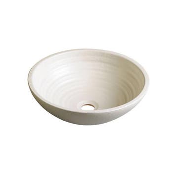 Waskom Sapho Attila Rond 42.5x14 cm Keramiek Gebroken Wit, Ophalen of Verzenden, Nieuw, Overige typen