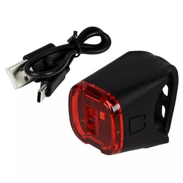 Benson USB-oplaadbare rode LED fietslamp - waterbestendig..., Ophalen of Verzenden, Nieuw