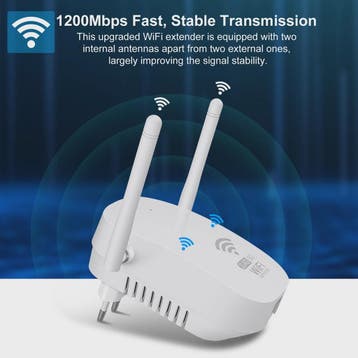 Krachtige 1200Mbps Dual-Band WiFi Repeater & Extender (2.4GH, Verzenden, Nieuw