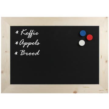 Krijtbord Magnetisch Hout Blank 70x90 cm, Hobby en Vrije tijd, Tekenen, Nieuw