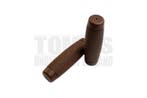 Handvatset Bobber geribbeld bruin 22mm / 24mm, Ophalen of Verzenden, Nieuw, DMP