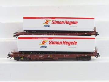 Märklin H0 - 47082-01/03 - Modeltrein goederenwagon (2) - 2x, Nieuw