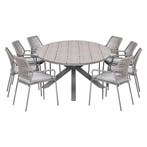 Garden Impressions Natas tuinset 9-delig taupe - Tulli, Verzenden, Nieuw