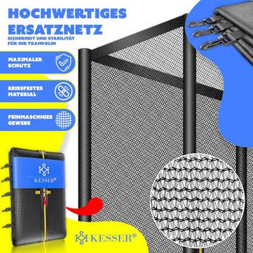 Veiligheidsnet Trampoline - 366 cm - Trampoline net - 6 Stan, Verzenden, Zo goed als nieuw