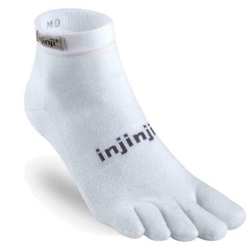 Injinji Run Lightweight Mini-Crew  Wit - 40-44, Verzenden, Nieuw, Kleding