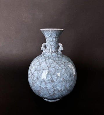 Eenbloemige vaas - Keramiek - Japan - Celadon bloemvaas