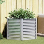 vidaXL Plantenbak verhoogd 129x77 cm gegalvaniseerd staal, 100 cm of meer, Verzenden, Nieuw, Metaal