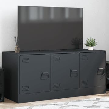 vidaXL Tv-meubel 99x39x44 cm staal antracietkleurig, Huis en Inrichting, Kasten | Televisiemeubels, Verzenden, Nieuw, Metaal