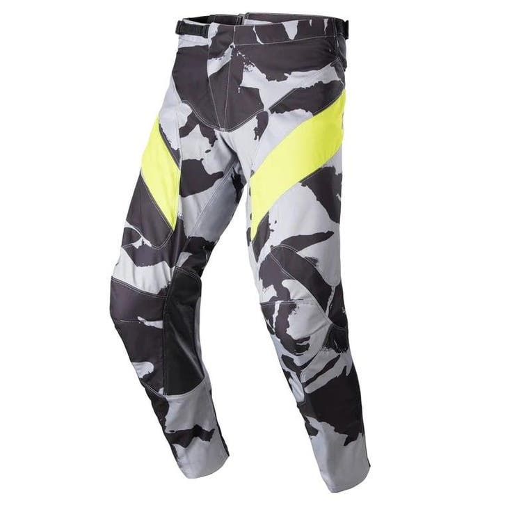 Alpinestars Racer Tactical Cast Grijs Camo Geel Fluo MX, Motoren, Kleding | Motorkleding, Heren, Nieuw met kaartje, Broek | textiel