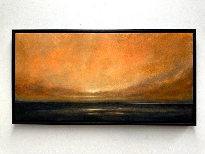 Joost Verhagen - Ouddorp Evening Sky, Antiek en Kunst, Kunst | Schilderijen | Modern