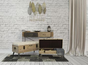 WANDDECORATIE FOGLIE -C- CM 75X2,5X87, Huis en Inrichting, Woonaccessoires | Overige, Ophalen of Verzenden, Nieuw