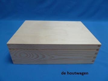 houten kist A4 model in grenen uitvoering - 34 x 25 x 10 cm., Minder dan 50 cm, Nieuw, Minder dan 50 cm, Ophalen of Verzenden
