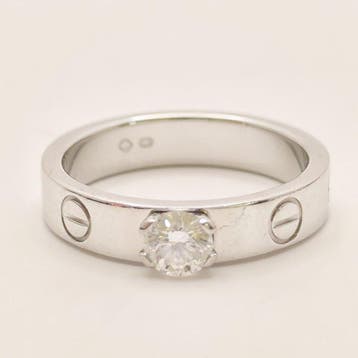 Cartier - Ring - 18 karaat Witgoud - liefde, Nieuw