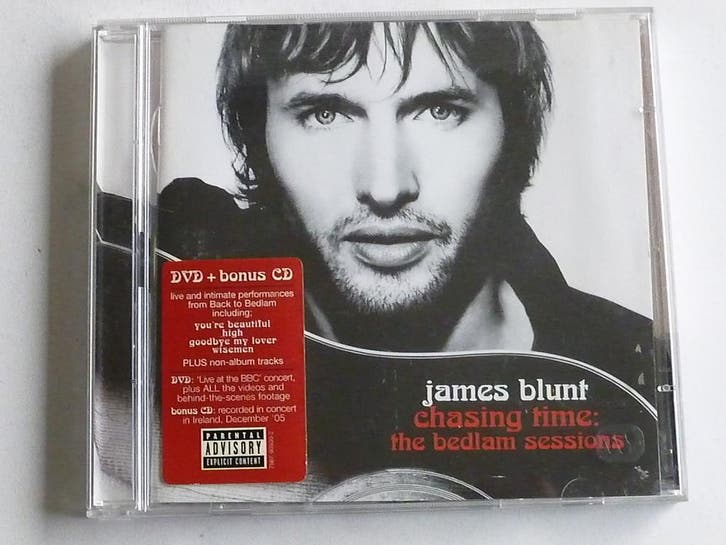 James Blunt - Chasing Time ; The Bedlam Sessions (CD + DVD), Cd's en Dvd's, Cd's | Pop, Zo goed als nieuw, Verzenden