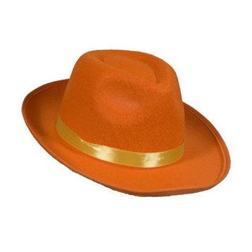 Oranje Blues Brothers Hoed, Verzenden, Nieuw