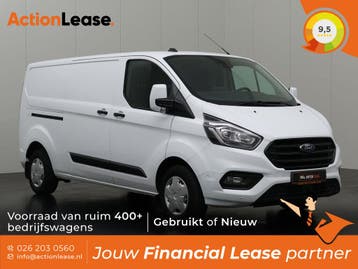 Ford Transit Custom Bestelbus L2 H1 2022 Diesel, Auto's, Ford, Zwart, Wit, Nieuw, Dealer onderhouden
