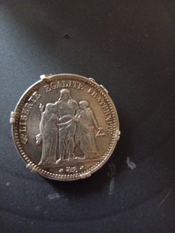 Frankrijk. 5 Francs 1873-A Hercule (Zonder minimumprijs), Postzegels en Munten