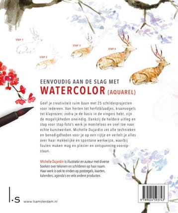 Watercolor in simpele stappen met Michelle Dujardin, Verzenden, Zo goed als nieuw, Michelle Dujardin