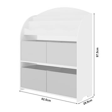 Kinderboekenkast Orust opbergkast 97,5x82,5x29,5 cm eenhoorn, Verzenden, Nieuw