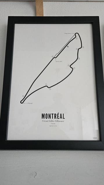 Circuit Poster Montréal · Van Wijck Luxe White Edition, Verzamelen, Posters, Ophalen, Nieuw