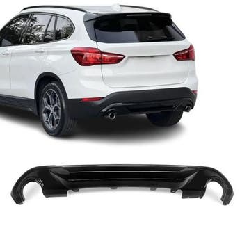 Glanzend zwarte diffuser passend voor BMW X1 F48 met stan..., Auto diversen, Verzenden