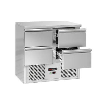 GGM Gastro | Koelwerkbank ECO - 900x700mm - 240 liter - met, Verzenden, Nieuw in verpakking, RVS Meubilair