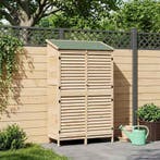 vidaXL Tuinschuur Naturel 106 x 56 x 176,5 cm Massief, Tuin en Terras, Tuinhuizen, Verzenden, Nieuw
