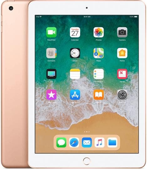 Nieuwstaat Apple iPad 6 32GB (model 2018) goud 9.7 WiFi, Computers en Software, Apple iPads, Zo goed als nieuw, Ophalen of Verzenden
