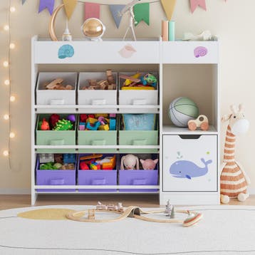 Kinderkast Søndreland open kast 80x90x29,5 cm aqua dream mot, Verzenden, Nieuw