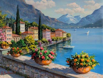 E. Fontana (XX-XXI) - Terrazza sul lago