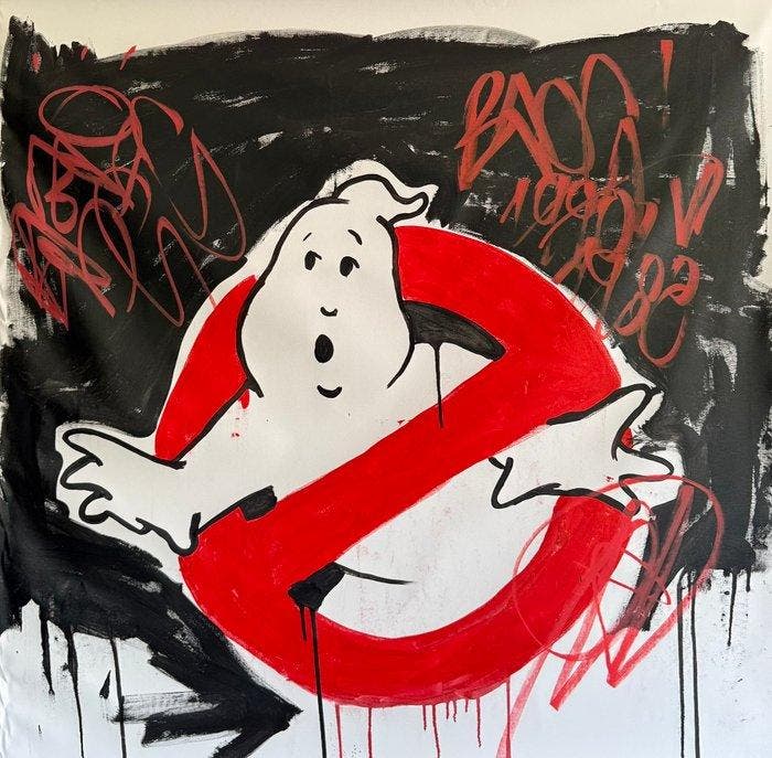 Freda People - Ghostbusters XL, Antiek en Kunst, Kunst | Schilderijen | Modern
