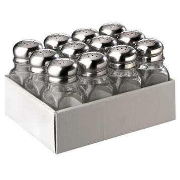 GGM Gastro | Strooibus - 12-delig - vierkant - glas – RVS |, Verzenden, Nieuw in verpakking, Overige typen