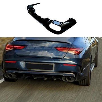 Diffuser With Black Exhaust Tips Voor Mercedes CLA X118/C118, Ophalen of Verzenden, Nieuw