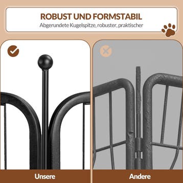 FOBYFURNY Puppinguitloop, metalen puppybox, 60 cm hoog, opvo, Verzenden, Zo goed als nieuw