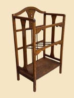 English Arts & Crafts - Wijnrek - Eik - Bijzettafel, Antiek en Kunst