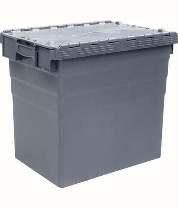 Distributiebak, 600x400x516 mm, euronorm, grijs kunststof,, 40 tot 60 cm, 50 tot 75 cm, Ophalen of Verzenden, 50 cm of meer