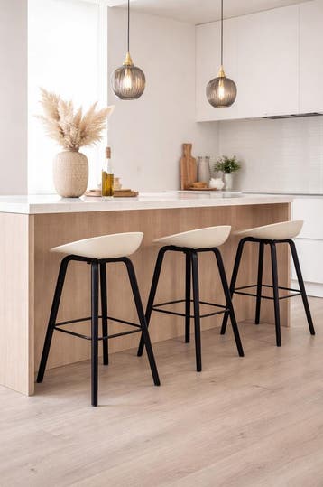 HAY About a Stool barkruk AAS32, 4-poot, zwart-wit, Ophalen of Verzenden, Gebruikt, Wit