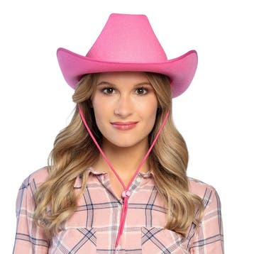 Cowboy hoed roze, Verzenden, Nieuw, Feestartikel