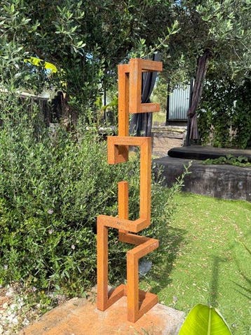 Ana Lucia B.M - Sculpture Corten - XXL - NO Reserve
