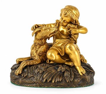 Figuur - French Gilt Bronze - Brons