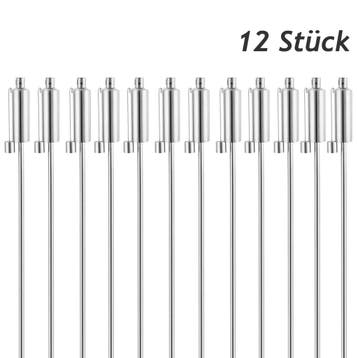Tuinfakkel 12 stuks RVS 115cm (Verlichting, Tuin en Terras), Tuin en Terras, Verzenden, Nieuw
