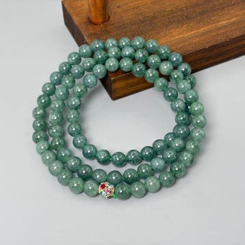 Gecertificeerde jadeiet (A-jade) Natuurlijke jade ketting -