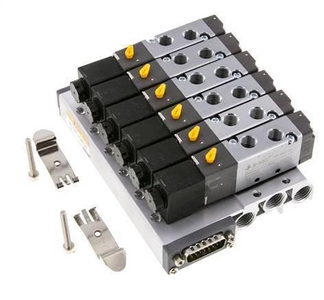 G1/8 6x Pneumatisch Ventiel Terminal 24V DC, Doe-het-zelf en Verbouw, Gereedschap | Machine-onderdelen en Toebehoren, Nieuw, Verzenden