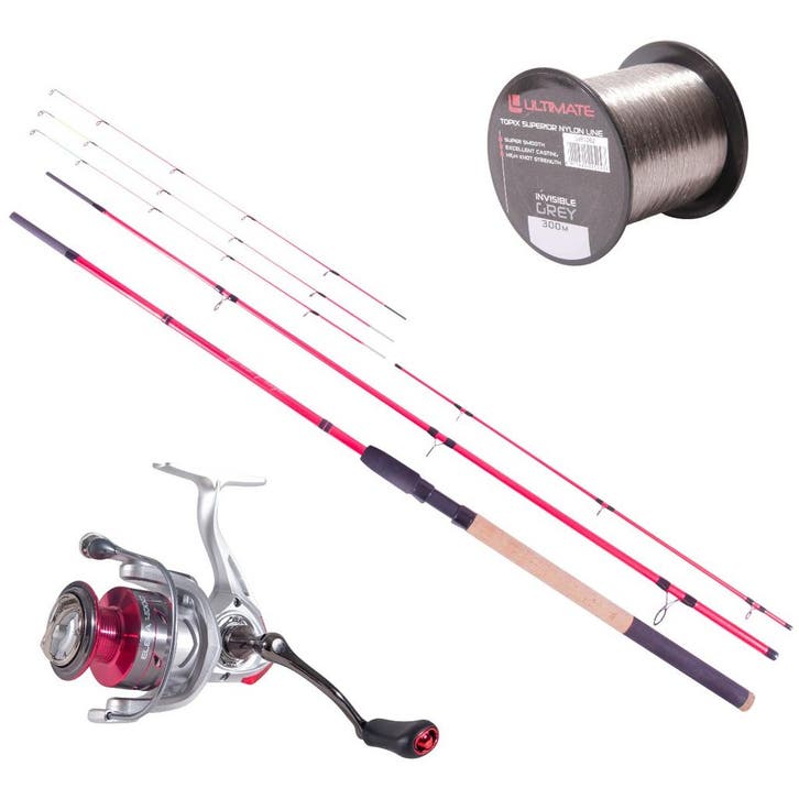 Ultimate Pink Feeder Hengelset 3.00m (40-80g), Watersport en Boten, Hengelsport | Algemeen, Nieuw, Verzenden