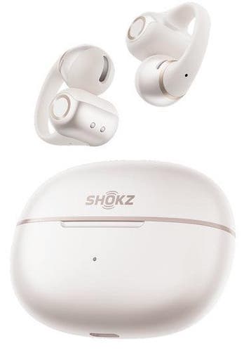 Shokz OpenDots 2 oordopjes parelwit | Clip-on open-ear, Verzenden, Nieuw, Multipoint, Shokz